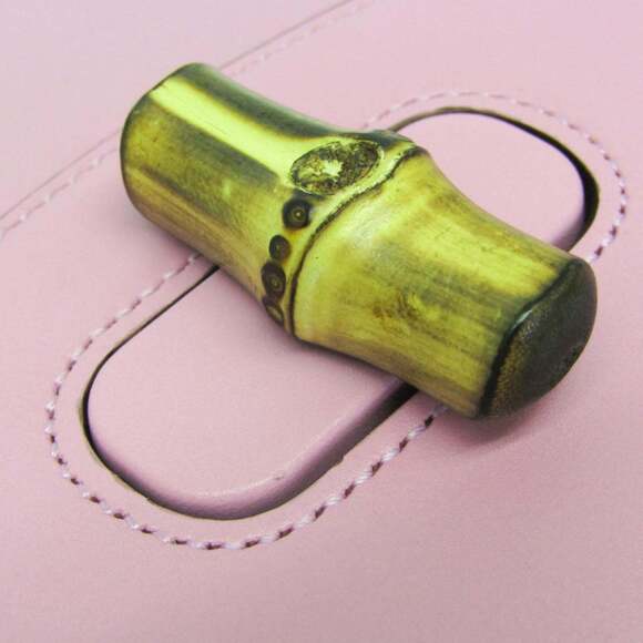 Gucci Bamboo 702106 Women's Leather Backpack,Handbag,Shoulder Bag Pink - Picture 11 of 16